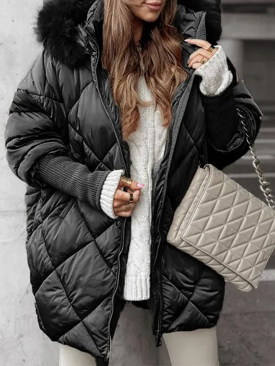 Elegant Issa - Oversized Quilted Jacket