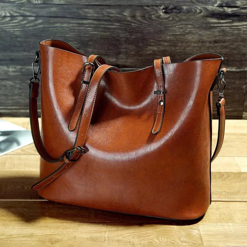 Premium New Vintage Leather Shoulder Bag Nicole