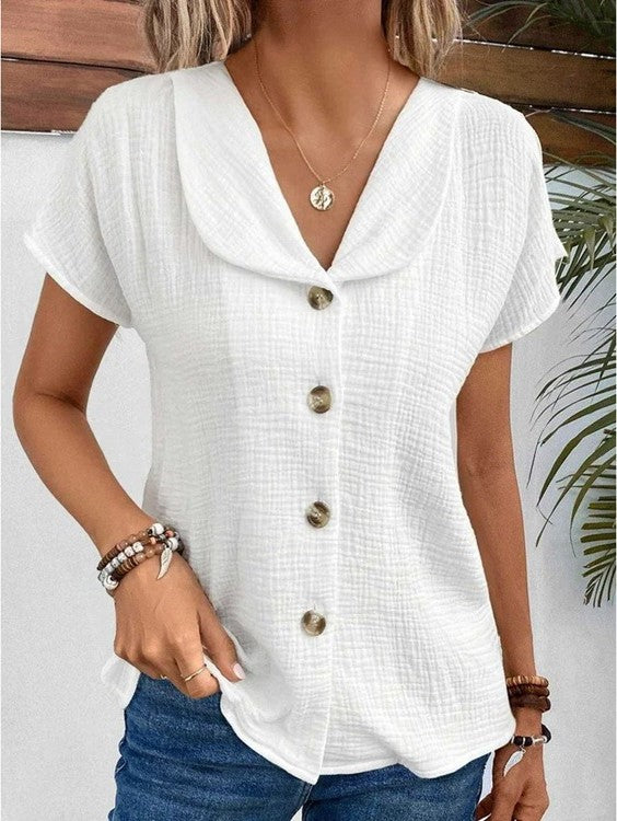 Elegant Aliyah - Chic Summer Blouse