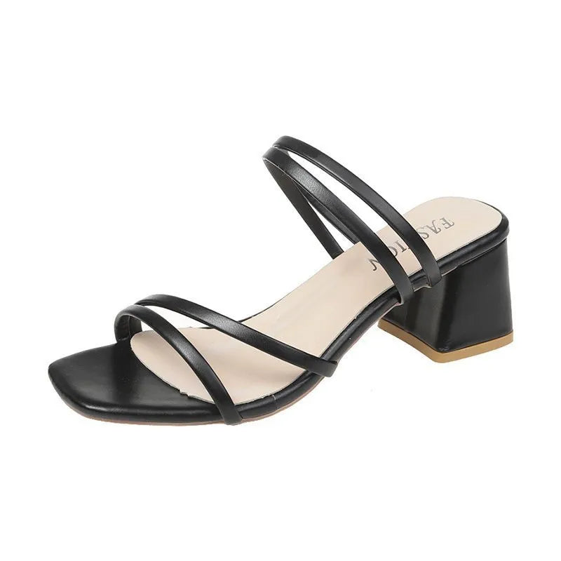 Stylish Pamela - Strappy Block Heel Sandals