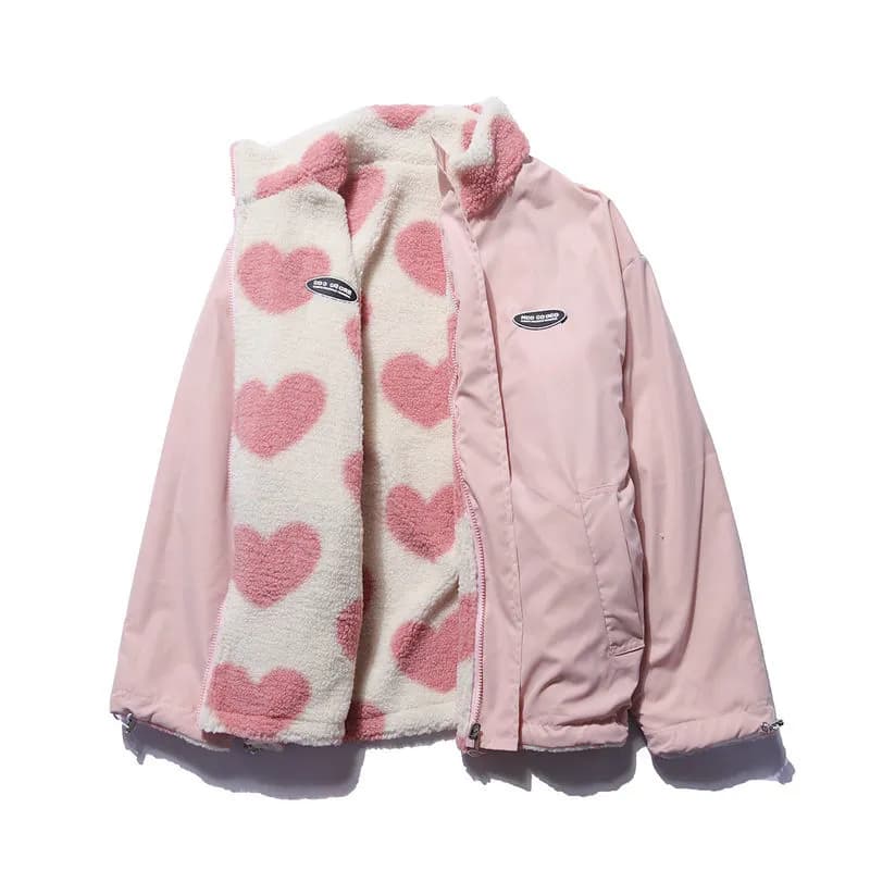 Stylish Karrie - Heart-lined Reversible Jacket