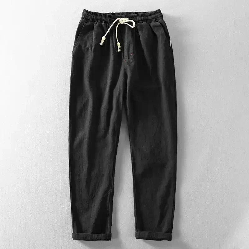 Elegant New Cotton Linen Pants Napoleon