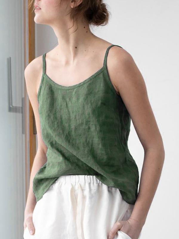 Fashionable Rheign - Relaxed Spaghetti Strap Top