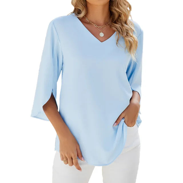 Stylish Cara - V-neck Blouse