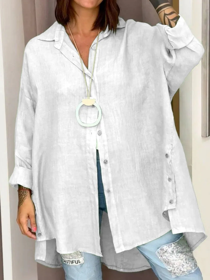 Fashionable Sophia - Oversized Button Shirt
