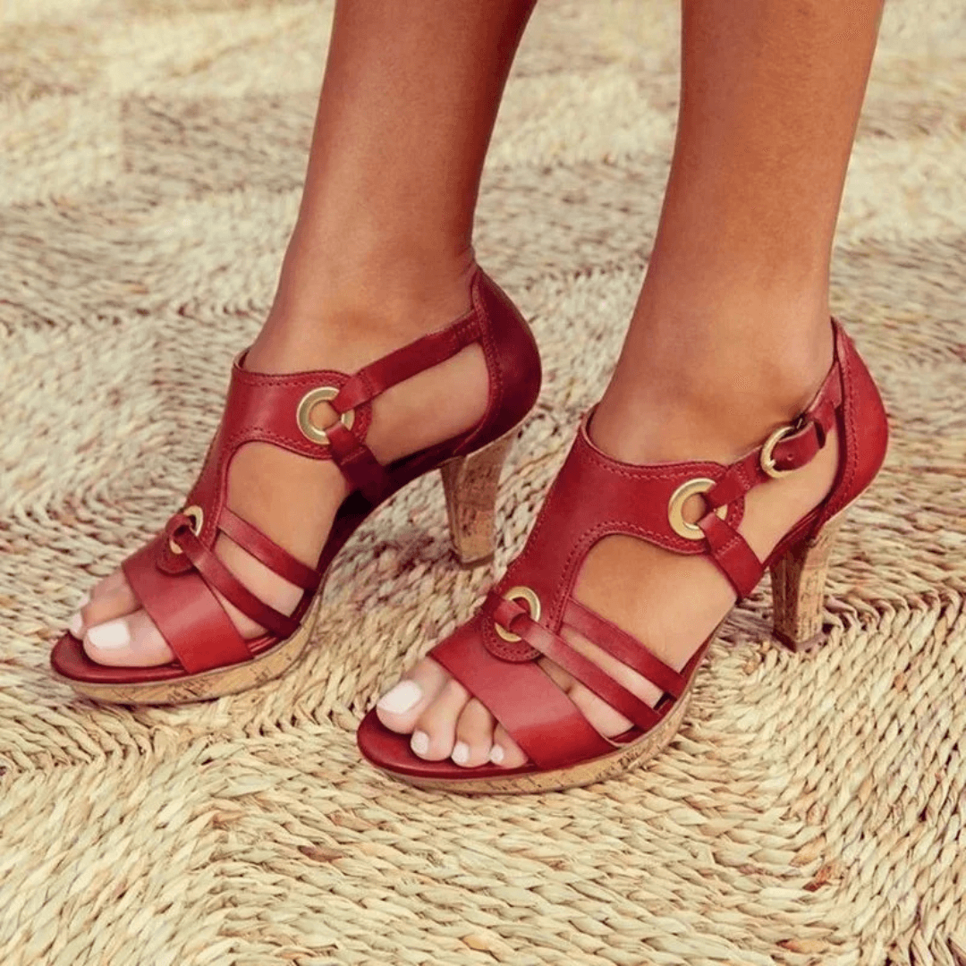 Premium Bella - Comfortable Heeled Sandals